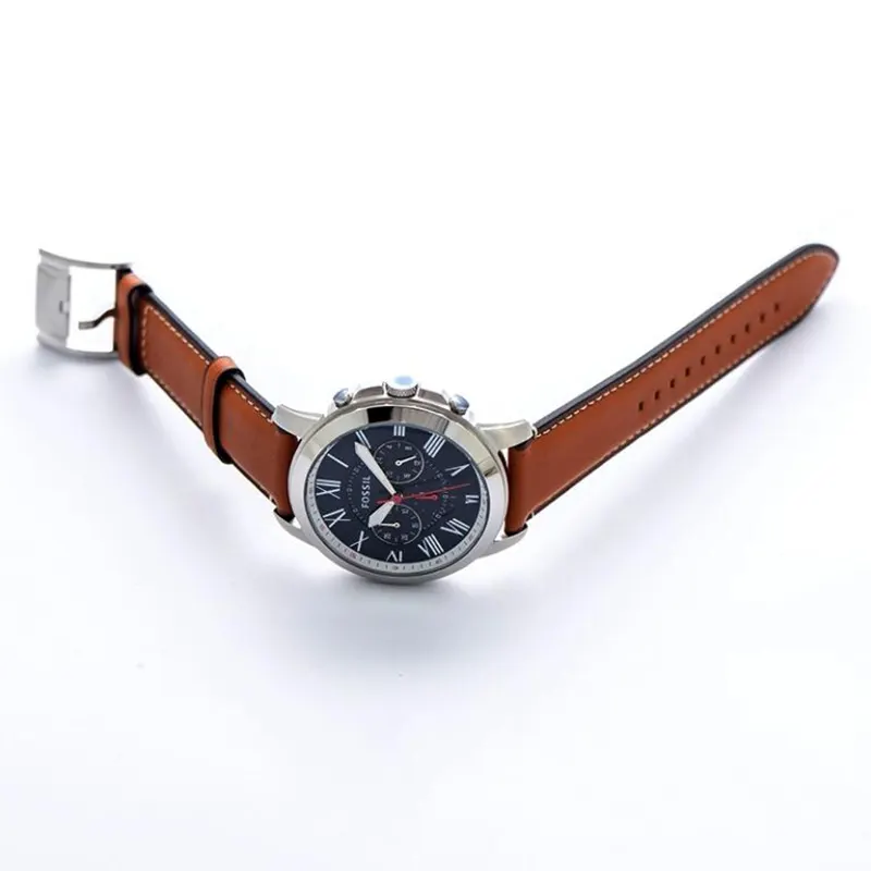 Fossil Grant Chronograph Blue Leather Men's Watch | FS5210